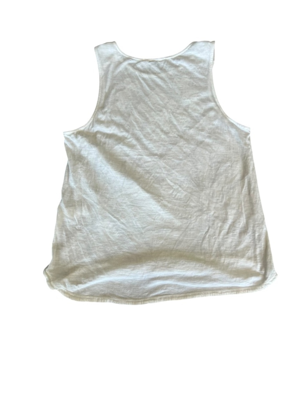 Lucky Brand Ivory Embroidered Sleeveless Tank Top Boho Medium EUC - Picture 5 of 7